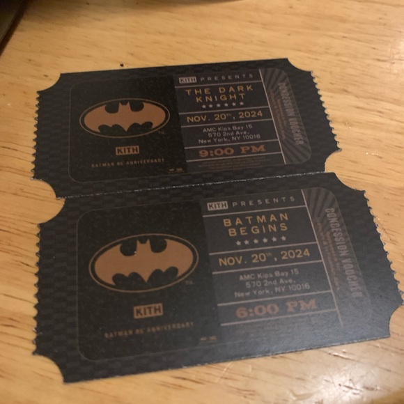 Kith NYC x Batman commemorative cup and event tickets. - Picture 3 of 3